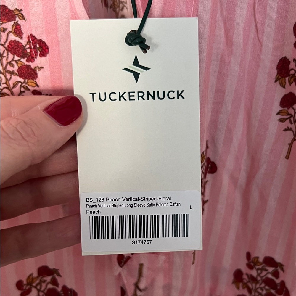 NWT Tuckernuck Pink Floral Dress with Red Details - Picture 3 of 5